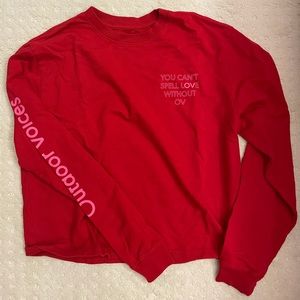 LIMITED EDITION Outdoor Voices Red Sweatshirt